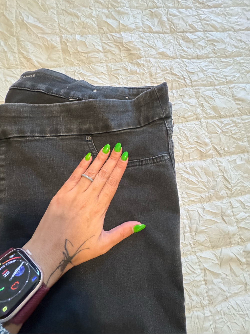 Chico's Women's Straight Jeans in Dark Gray - Picture 2 of 4